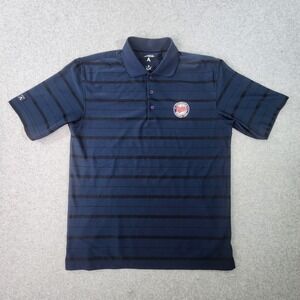 Minnesota Twins Baseball MLB Shirt Men Size Medium Blue Black Golf Antigua Polo